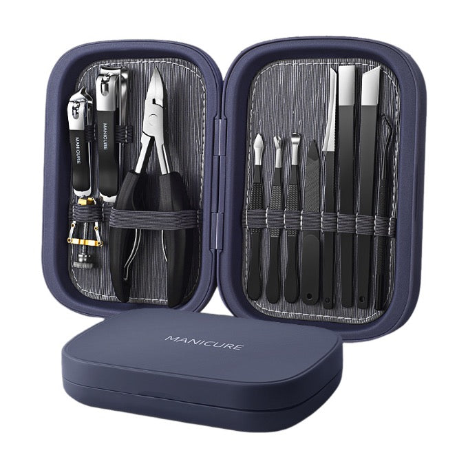 Manicure Set Pedicure Kits Stainless Steel Nail Clipper Personal Care Tools With Plastic Case