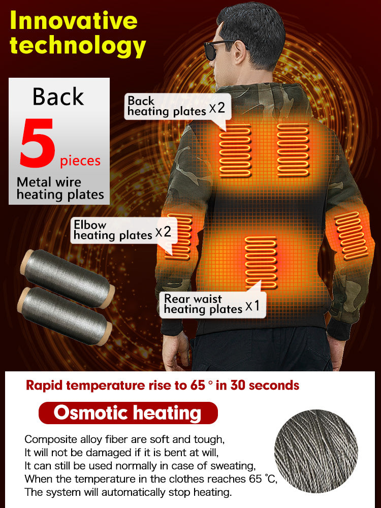 Heated Hooded Sweatshirt