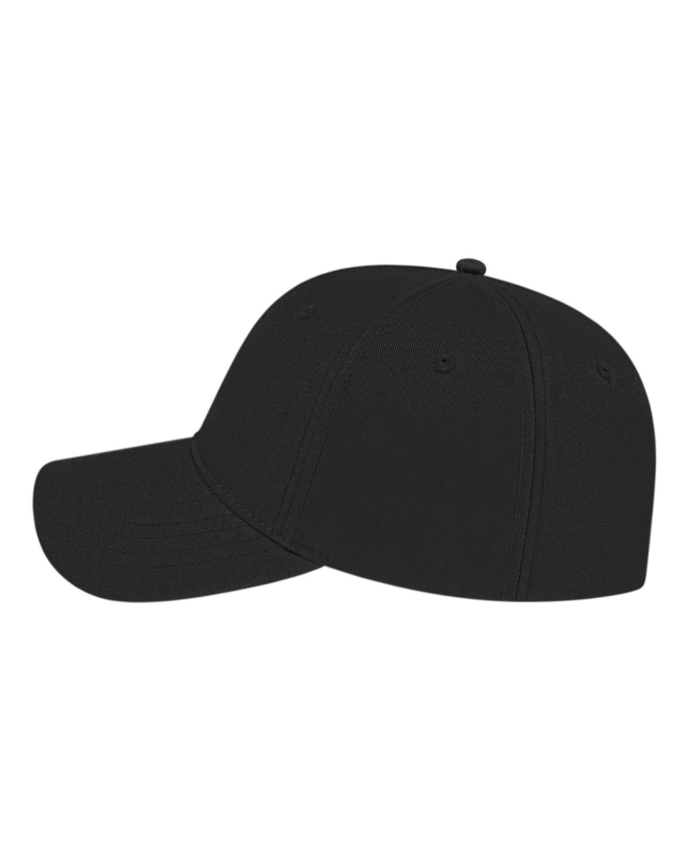 Black 6-panel Baseball Cap