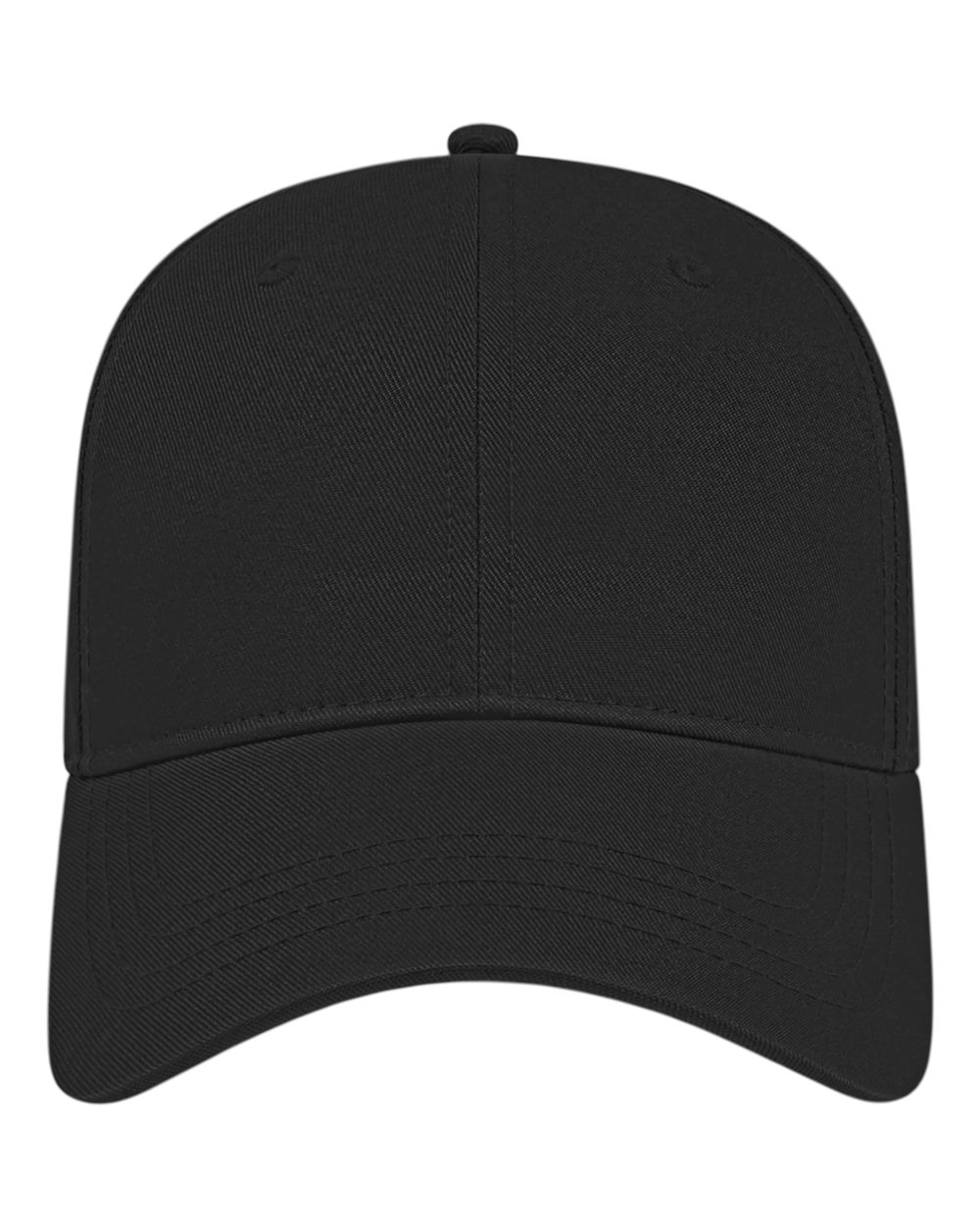 Black 6-panel Baseball Cap