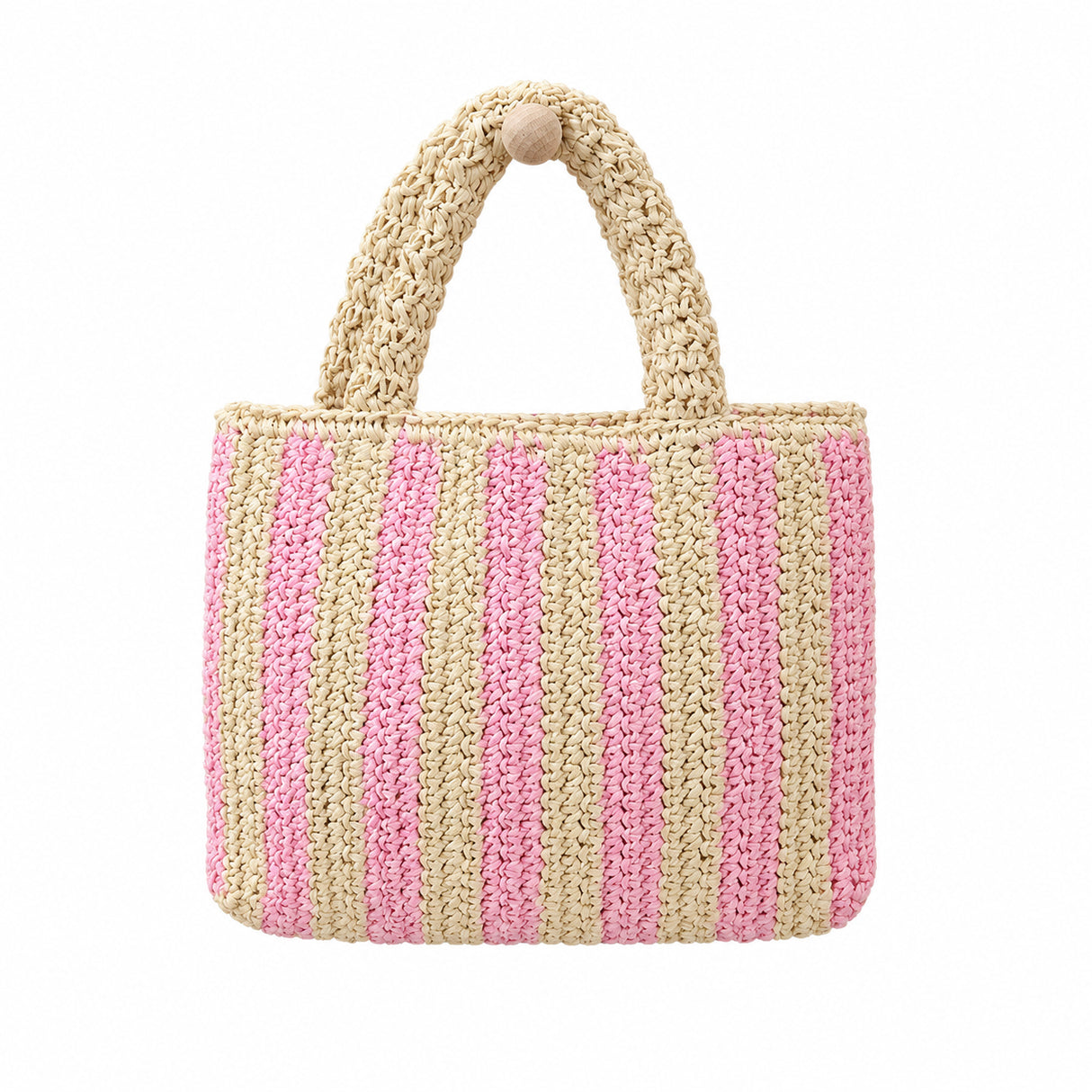 Handcrafted Straw Tote Rummy Game Set