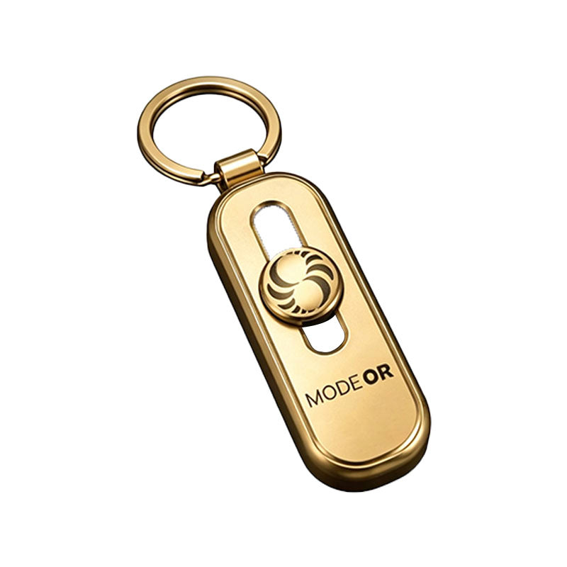 Sliding Logo Zinc Alloy Keychain