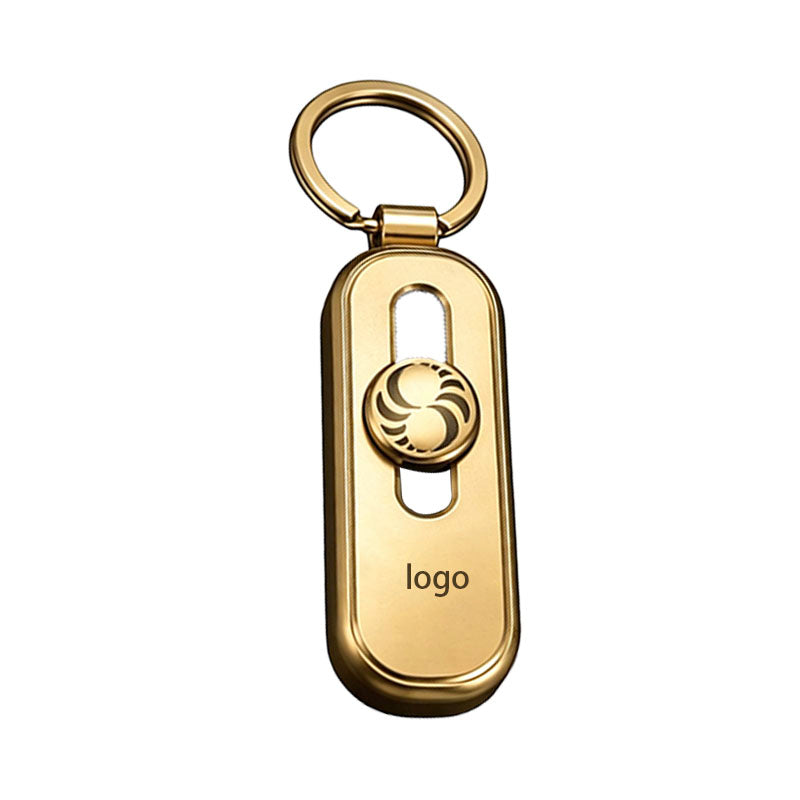 Sliding Logo Zinc Alloy Keychain