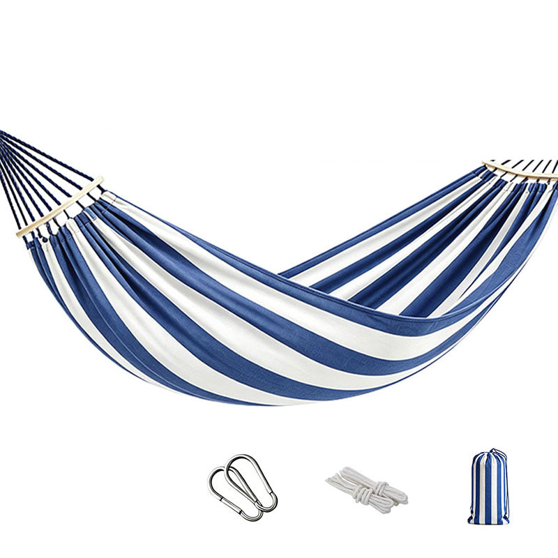 Striped Outdoor Swing Hammock