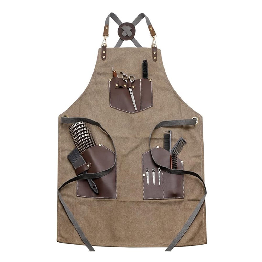 Cross - back Tie Canvas Apron - Yorkn Inc✅
