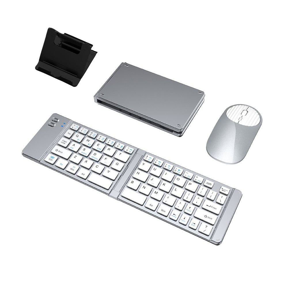 Foldable Keyboard & Mouse With Adjustable Stand Set - Yorkn Inc✅