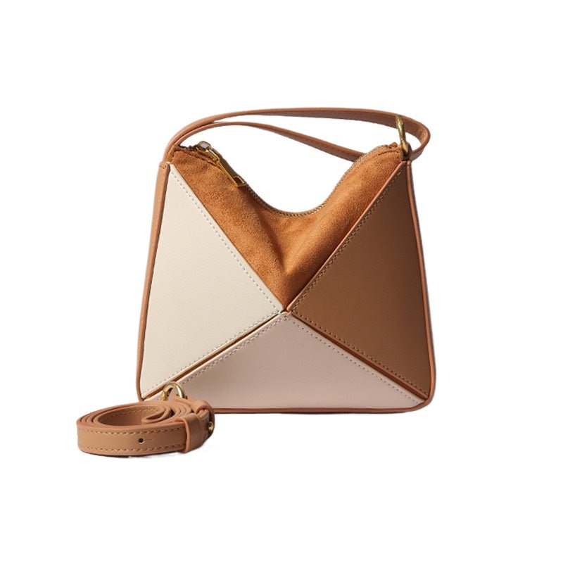Folding Triangle Bag Pu Leather Handheld - Yorkn Inc✅