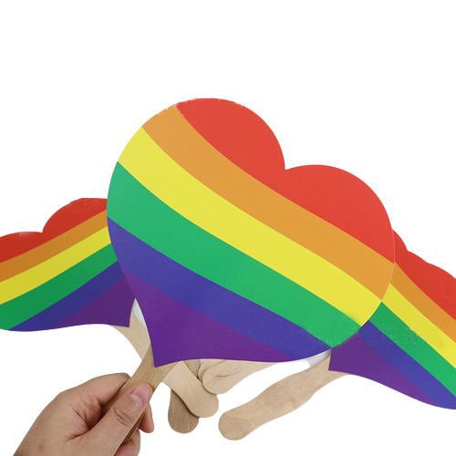 Heart Shape Rainbow Fan - Yorkn Inc✅