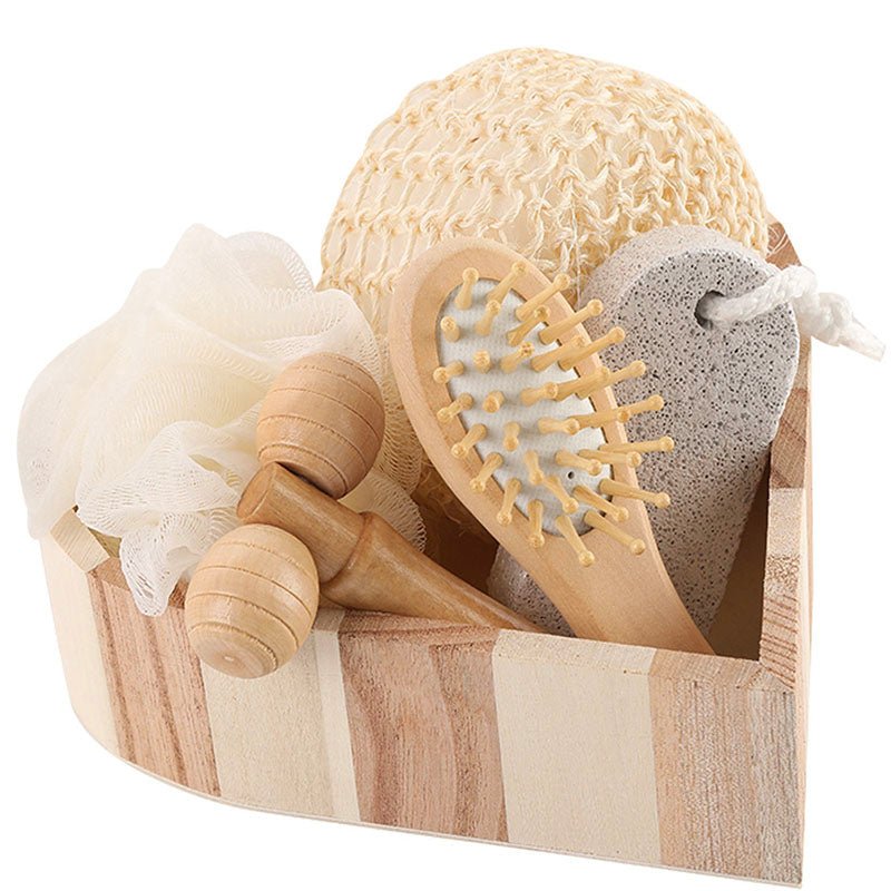 Heart Wood Tray Massage Bath Kit - Yorkn Inc✅