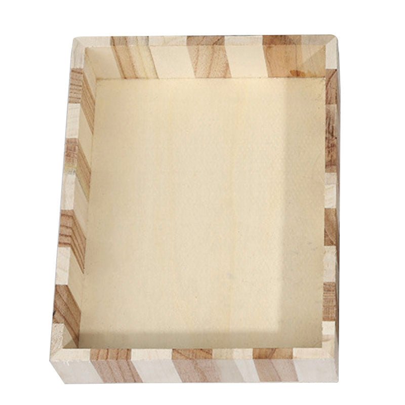 Square Wood Tray Basic Shower Accessory Set - Yorkn Inc✅