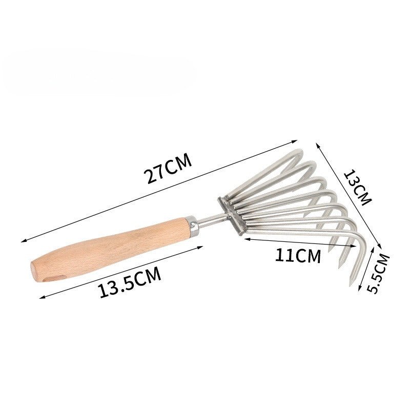 Stainless Steel Hand Rake - Yorkn Inc✅