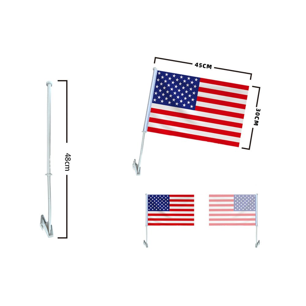 World Cup Polyester Car Flag With Pole - Yorkn Inc✅