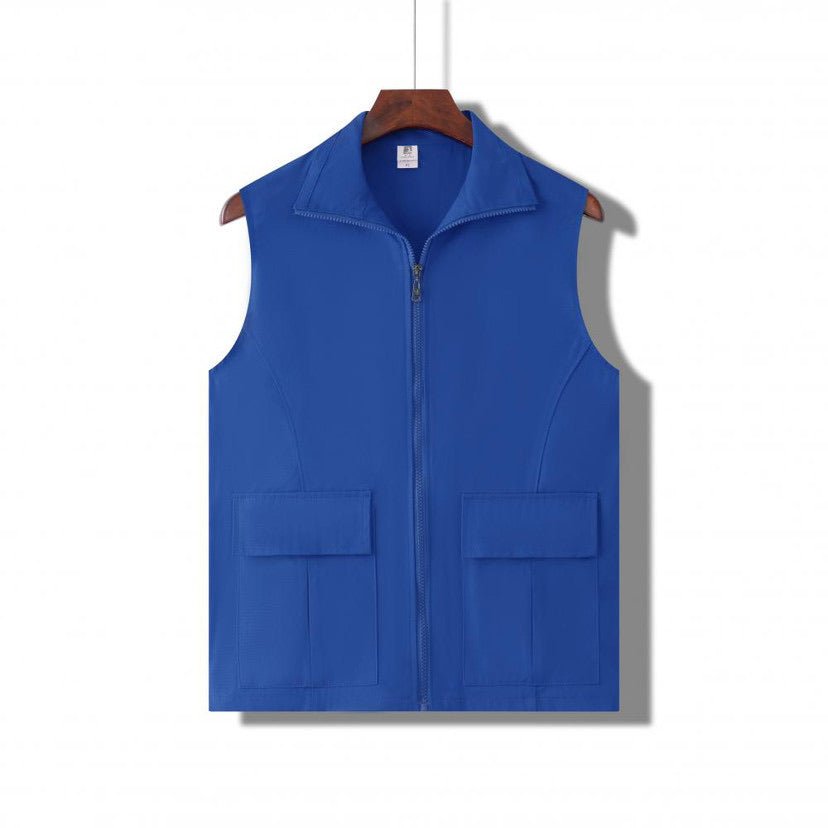 Zipper Cotton Vest - Yorkn Inc✅