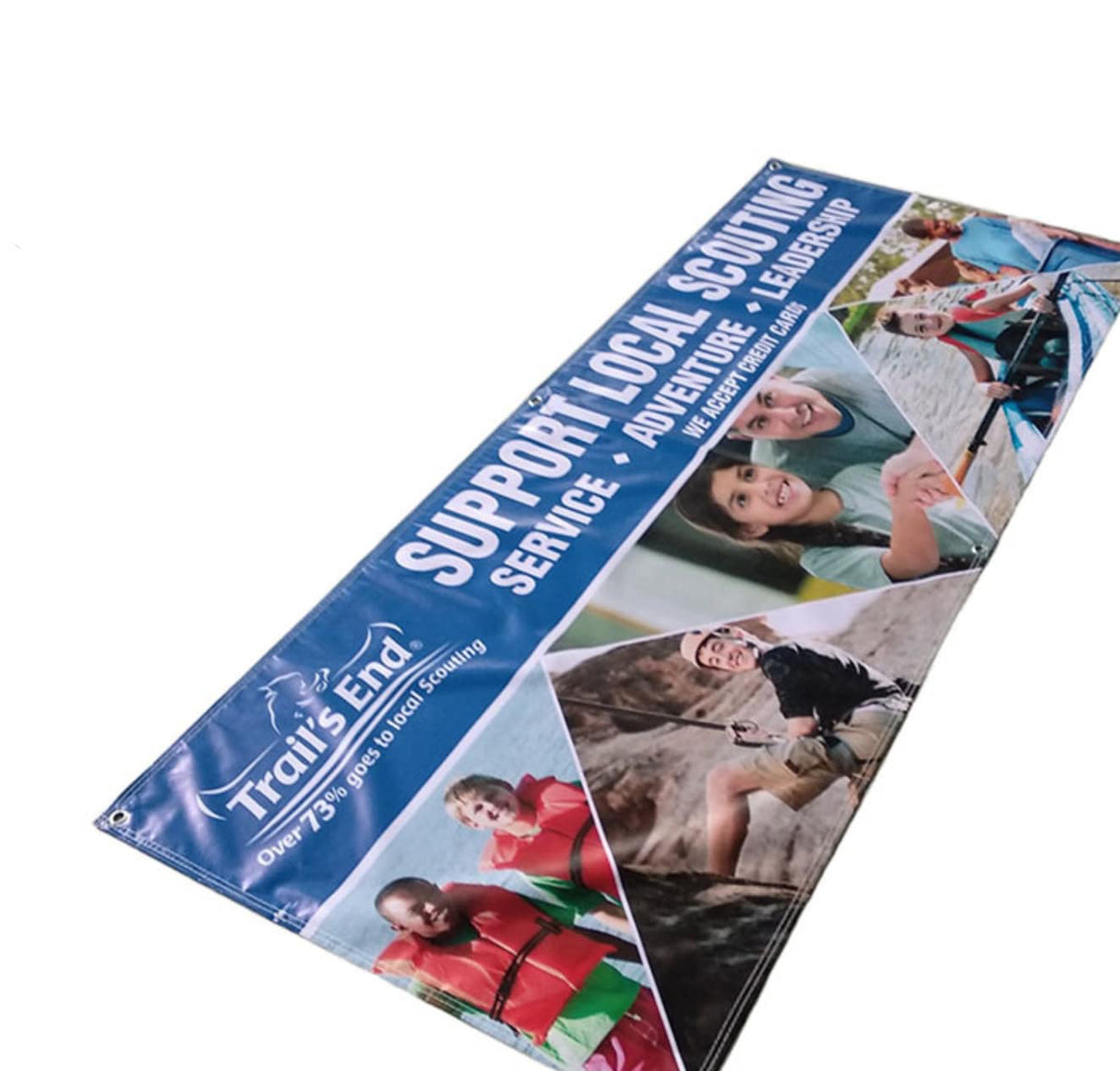 Bannière en vinyle PVC personnalisée avec œillets 