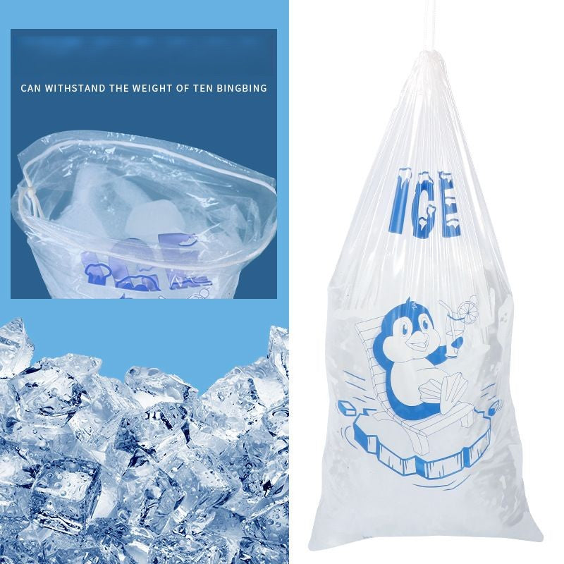 10 Lb Drawstring Ice Bag