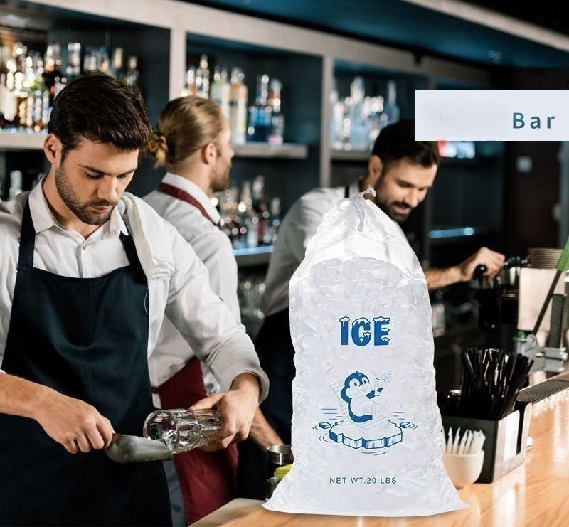 Sac de glace à cordon de serrage de 20 lb 