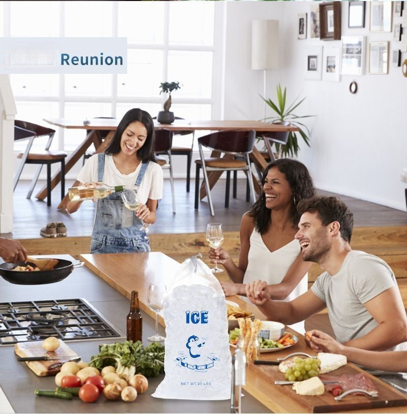 Sac de glace à cordon de serrage de 20 lb 