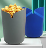 Seau à pop-corn pliable en silicone 