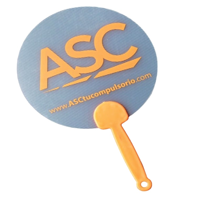Round Plastic Hand Fan
