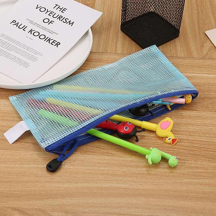 Pochette transparente à fermeture éclair B5 