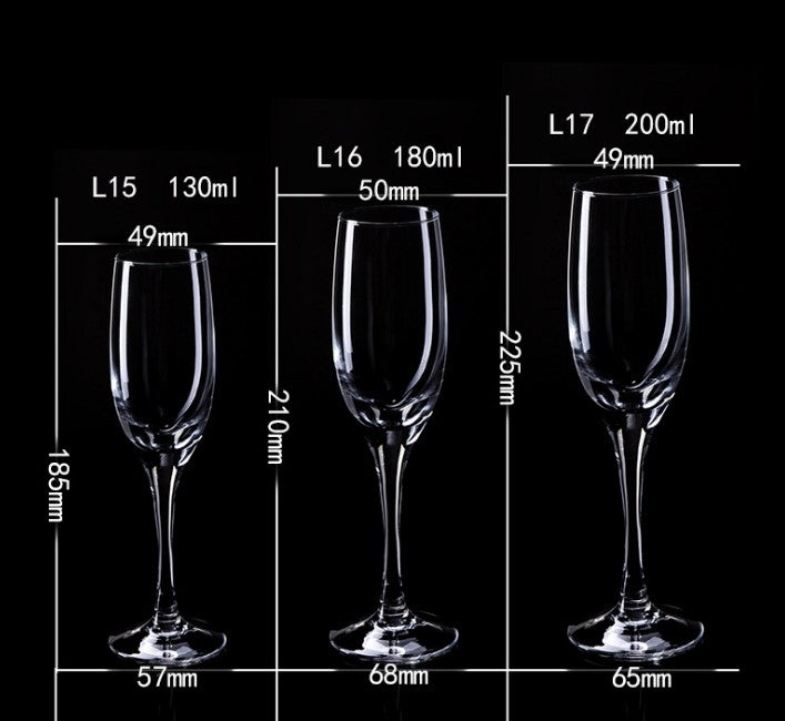 Flûte à champagne en verre 220 ml - Par bateau 