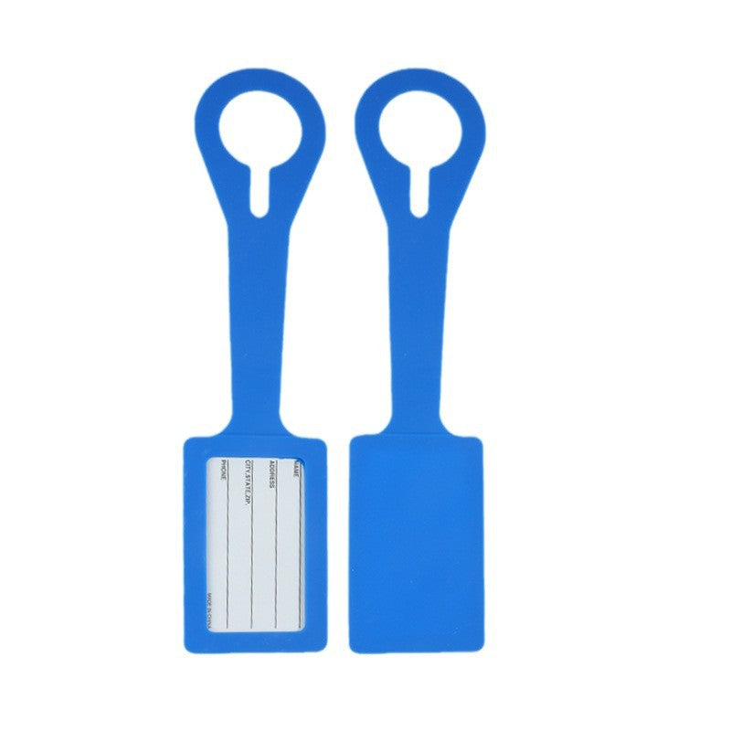 Étiquette de bagage en silicone 