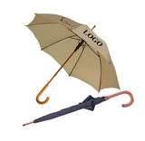 Parapluie à poignée en bois à ouverture automatique 