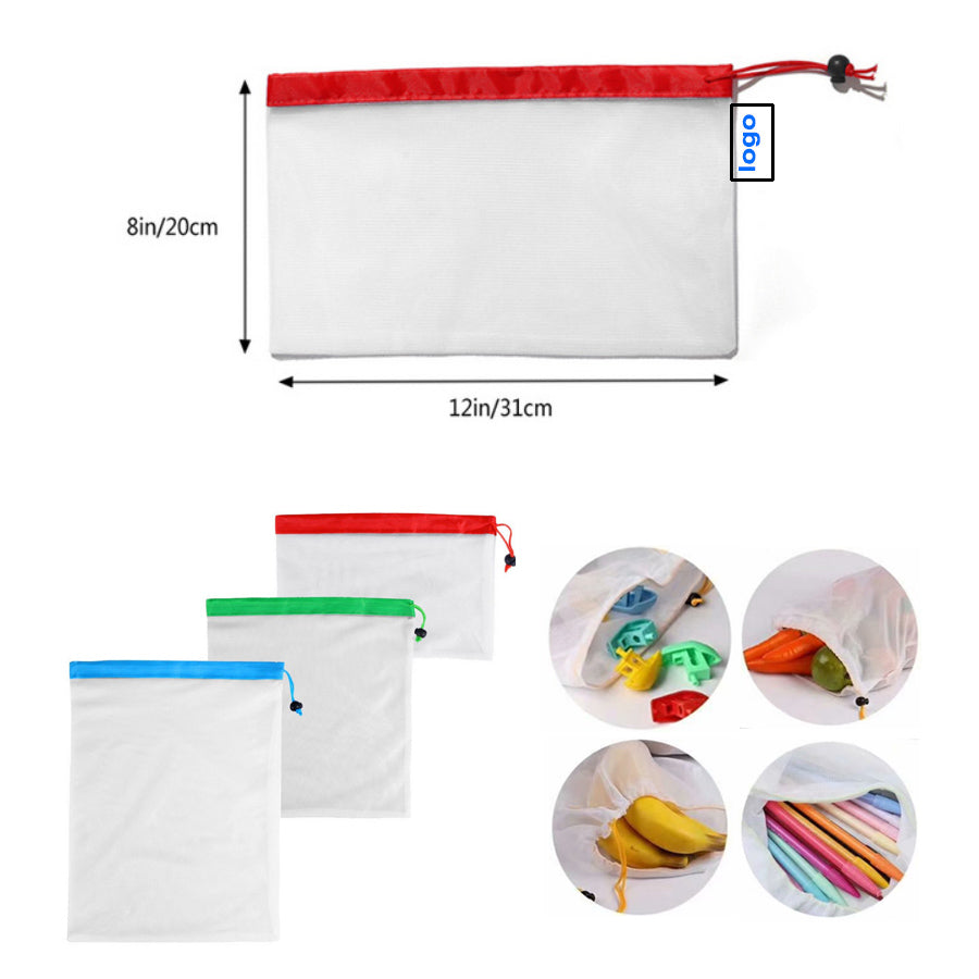 Petits sacs de rangement en filet réutilisables 