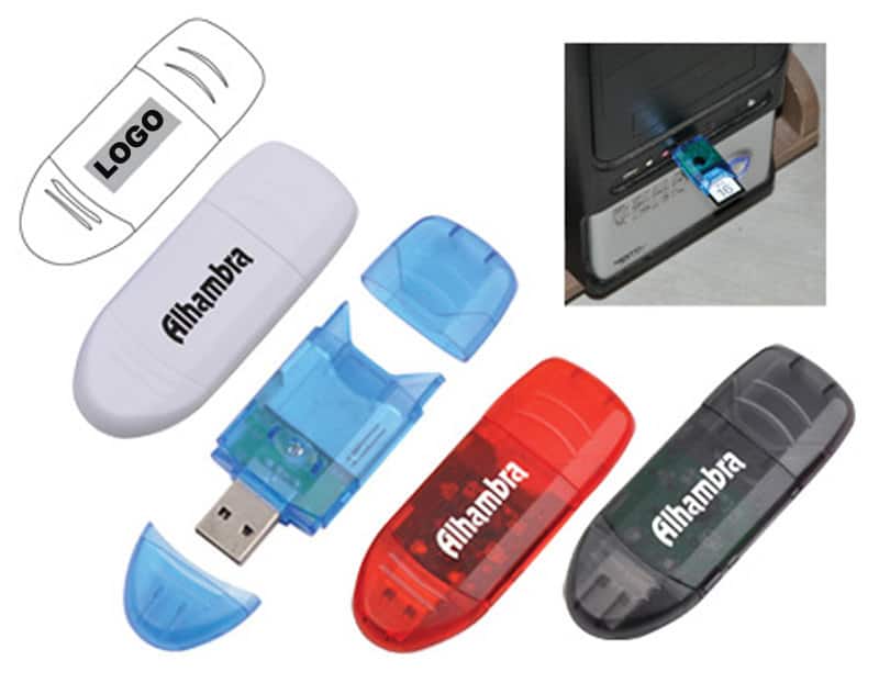 Lecteur de carte SD USB avec adaptateur Micro SD 