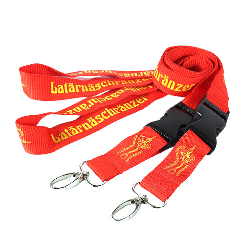 Cordons porte-clés avec boucle à pression 