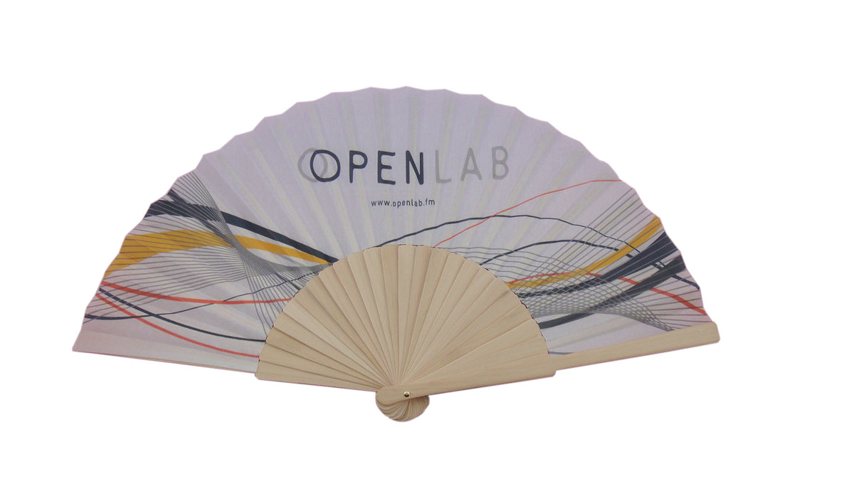 Wood Fabric Fan