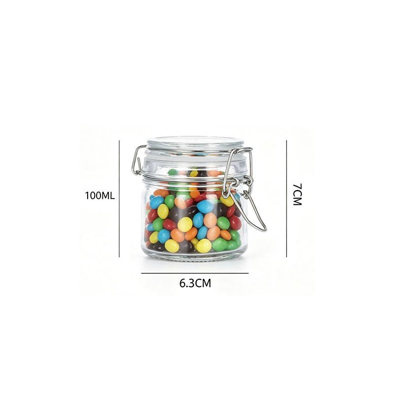 100ml Glass Clip Storage Jar - Yorkn Inc✅