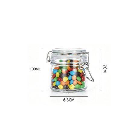 100ml Glass Clip Storage Jar - Yorkn Inc✅