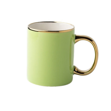 12oz Ceramic Gold Rimmed Mug - Yorkn Inc✅