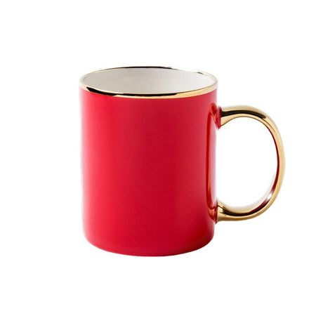 12oz Ceramic Gold Rimmed Mug - Yorkn Inc✅
