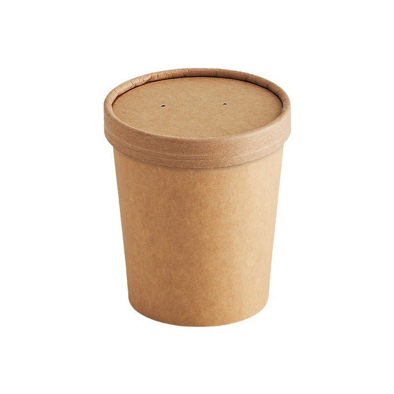 12oz Paper Soup Container With Lid - Yorkn Inc✅