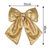 13.5inch Large Christmas Sequin Bow Decor - Yorkn Inc✅
