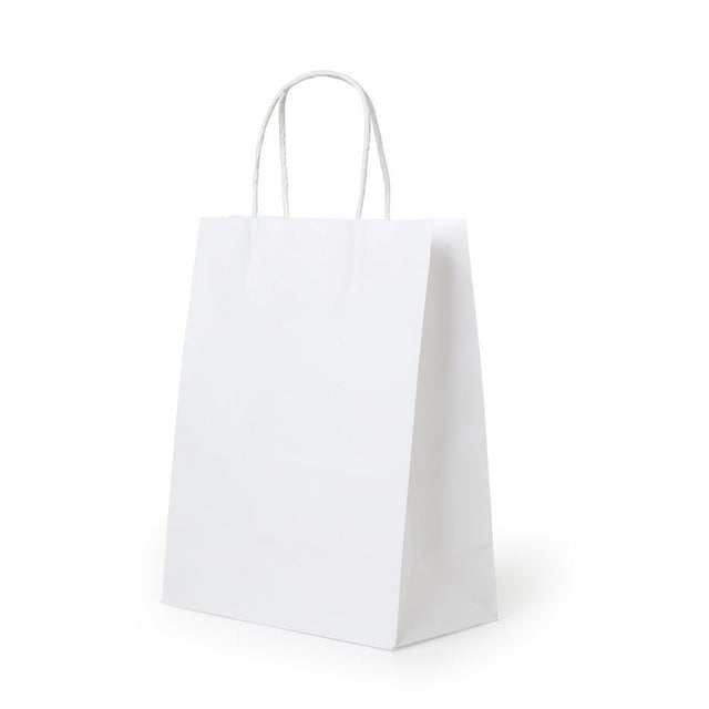 13x12x4" White Kraft Paper Bag - Yorkn Inc✅