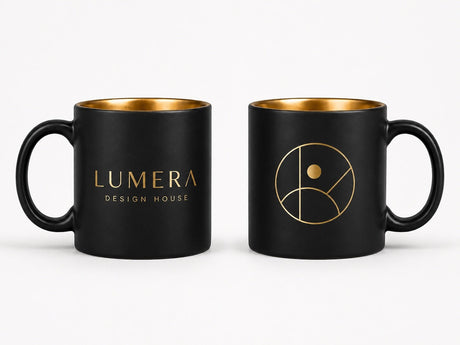 15 Oz Gold Interior Ceramic Mug - Yorkn Inc✅