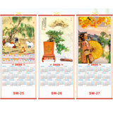 Calendrier mural à parchemin 2026, Année du Cheval 