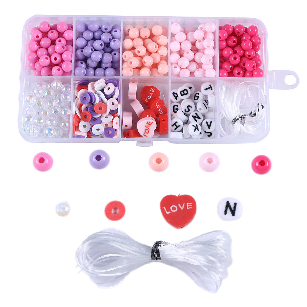 Kit de perles avec boîte grillagée pour le rangement 