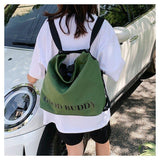 Canvas Backpack Hand Bag And Shoulder Bag