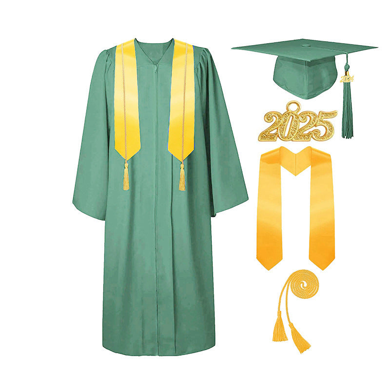 Graduation Gown Tassel Cap Set
