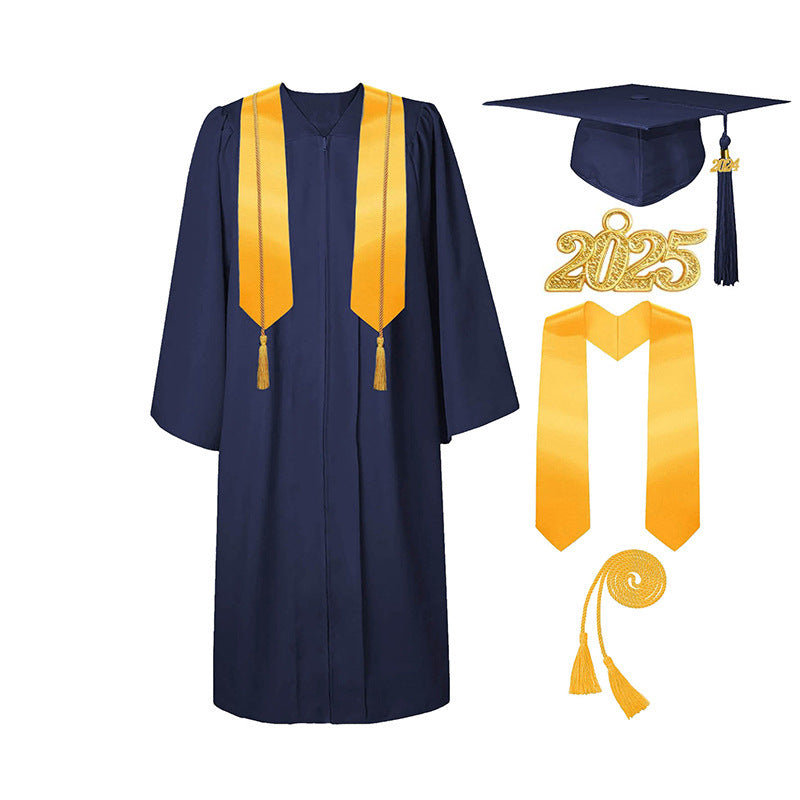 Graduation Gown Tassel Cap Set