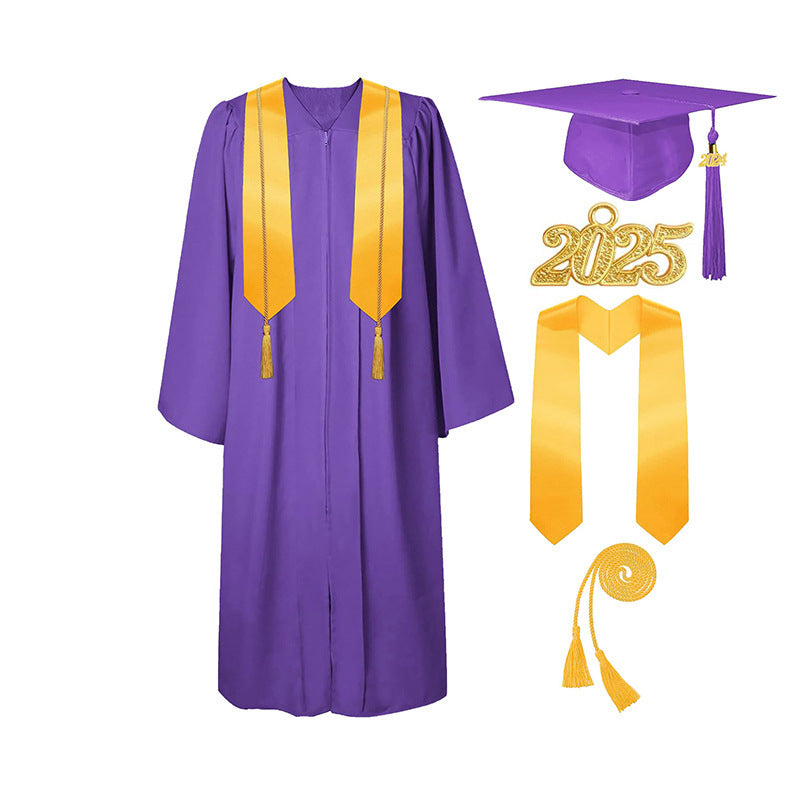Graduation Gown Tassel Cap Set