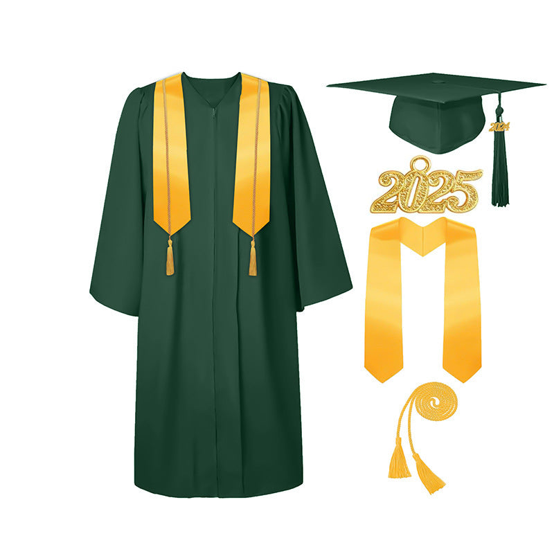 Graduation Gown Tassel Cap Set