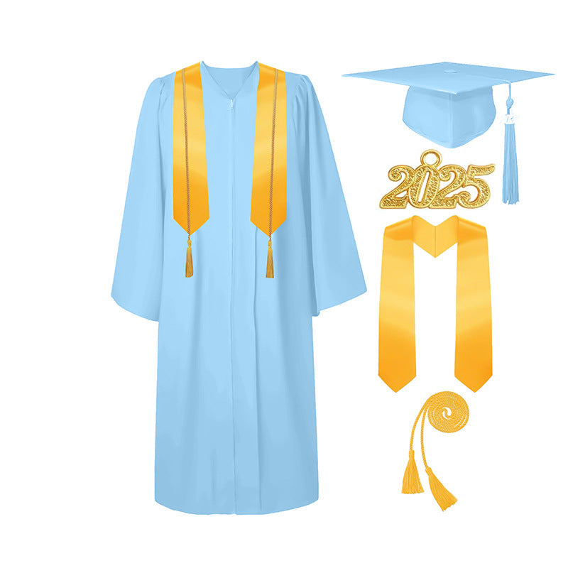 Graduation Gown Tassel Cap Set