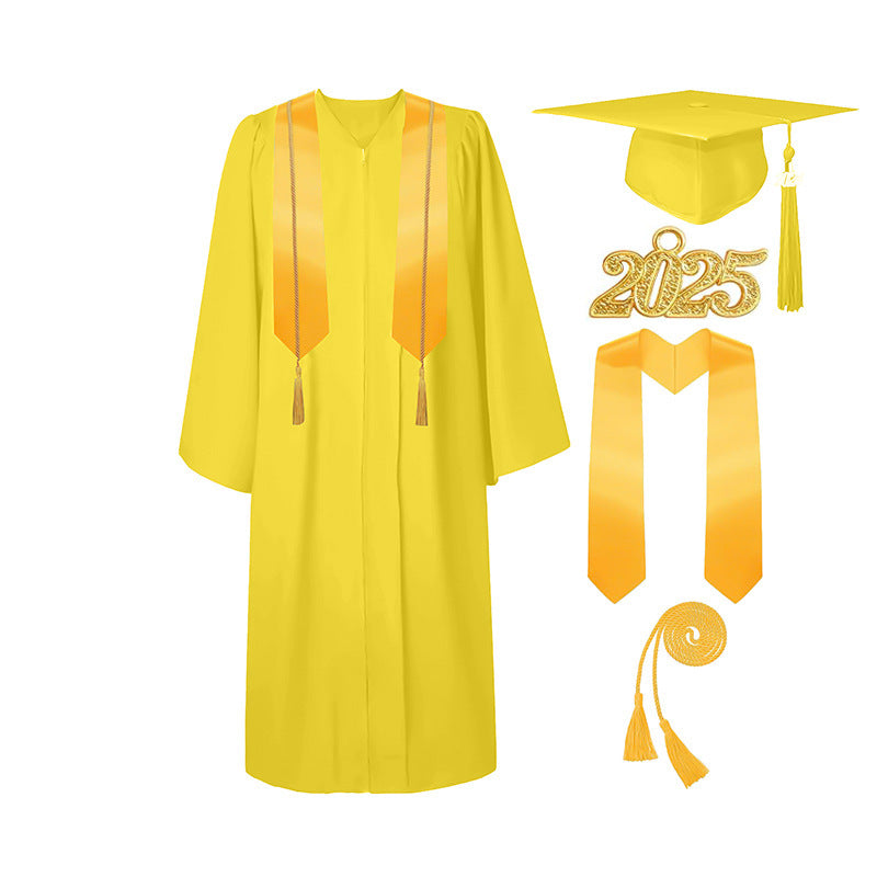 Graduation Gown Tassel Cap Set