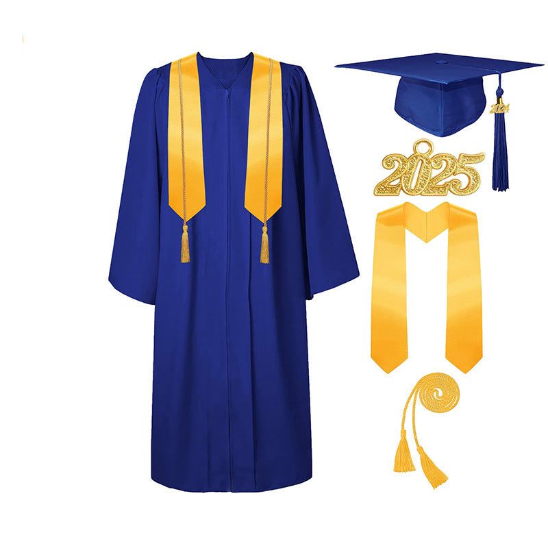 Graduation Gown Tassel Cap Set