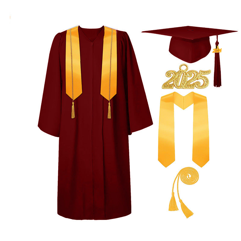Graduation Gown Tassel Cap Set